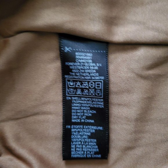 Forever 21 Women’s Square Neck Striped Puff Sleeve Bodycon Knit Dress Medium - Picture 10 of 16